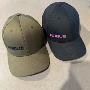 Rogue Fitness Hats size small medium lot of 2 breast cancer
